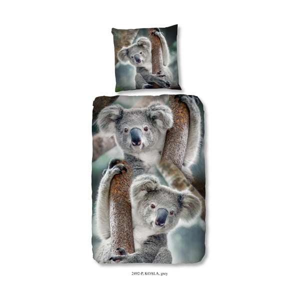 Dětské bavlněné povlečení na jednolůžko Good Morning Koala, 140 x 200 cm