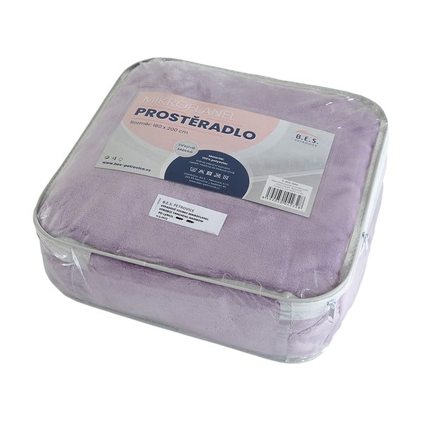 Lilla mikroflanellist lina 180x200 cm Exclusive - B.E.S.-image-1