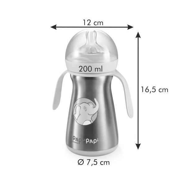 Sinine roostevabast terasest beebi termopudel 0,2 l Papu Papi - Tescoma-image-2