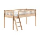 Kõrgendatud pöögipuidust lastevoodi koos voodipõhjaga 90x200 cm Forrest - Vipack