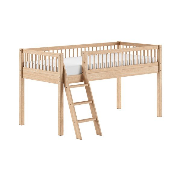 Kõrgendatud pöögipuidust lastevoodi koos voodipõhjaga 90x200 cm Forrest - Vipack