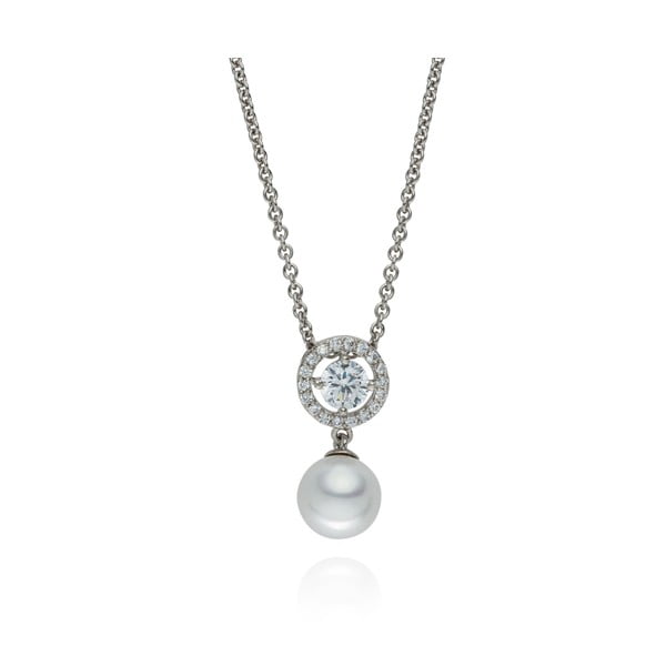 Náhrdelník s perlovým přívěskem Pearls of London Níké