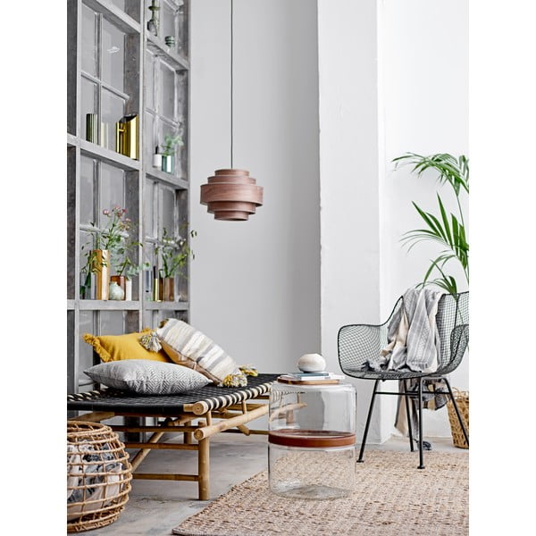 Roheline keraamiline vaas Triibud, kõrgus 15 cm - Bloomingville-image-1