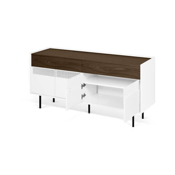 Valge madal kapp 160x77 cm Radio - TemaHome-image-2