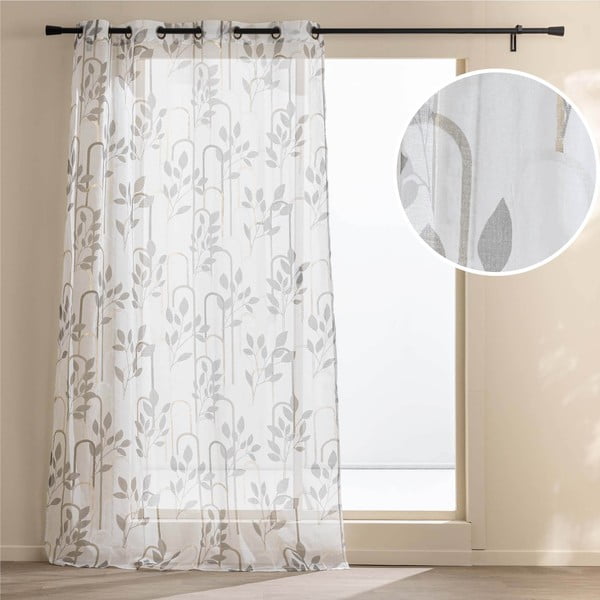 Hall voile kardin 140x240 cm Roseris - douceur d'intérieur-image-4