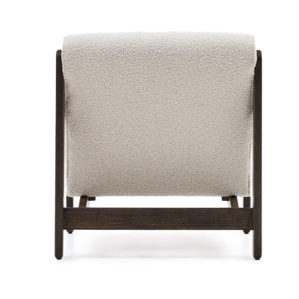 Valge bukleekangast tugitool Magira - Kave Home-image-4