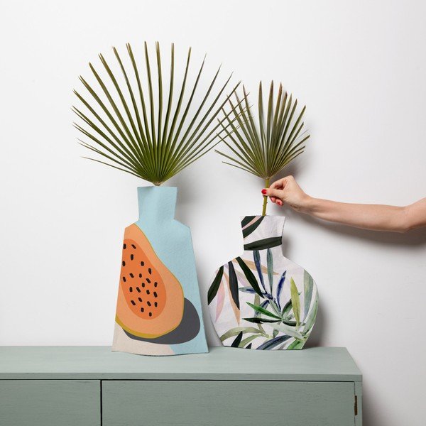 2 tekstiilist lillevaasi komplekt Tropical - Really Nice Things-image-1