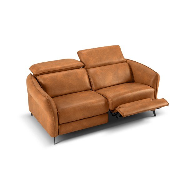 Helepruun nahkdiivan 103 cm Hubble - Windsor & Co Sofas-image-4