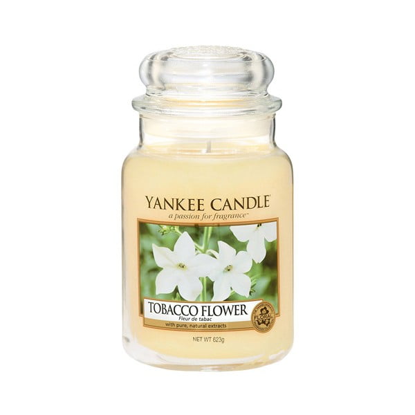 Vonná svíčka Yankee Candle Tabákový květ, doba hoření 110 - 150 hodin
