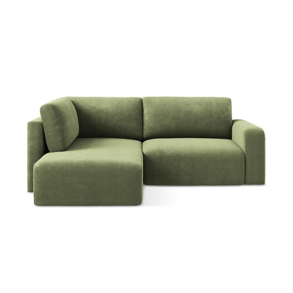 Roheline šenilldiivanvoodi/panipaigaga nurgadiivan (vasak nurk/L-kujuline) Kona - Makamii