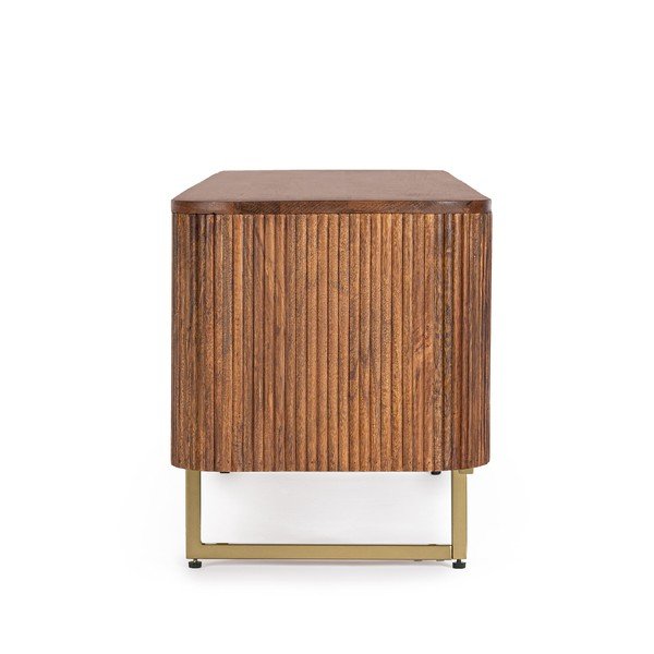 Naturaalset värvi mangopuidust telerialus, 180x45x40 cm Vilas – Bizzotto-image-4