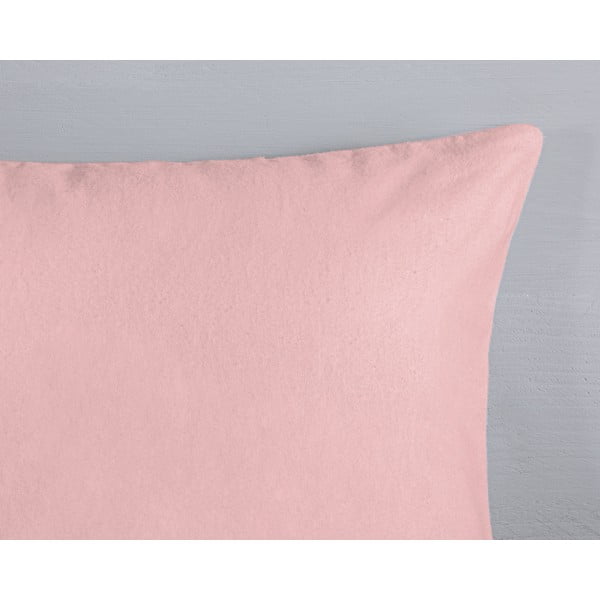 Roosa flanell laste voodipesu üheinimesevoodile 140x200 cm Ladida - Good Morning-image-3