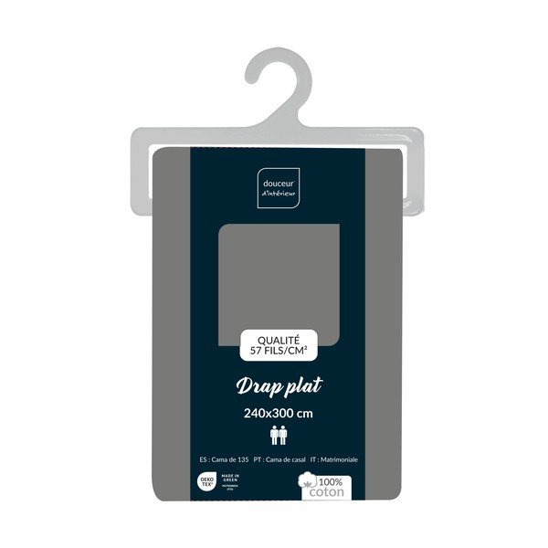 Hall puuvillane voodipesu 240x300 cm Lina - douceur d'intérieur-image-3