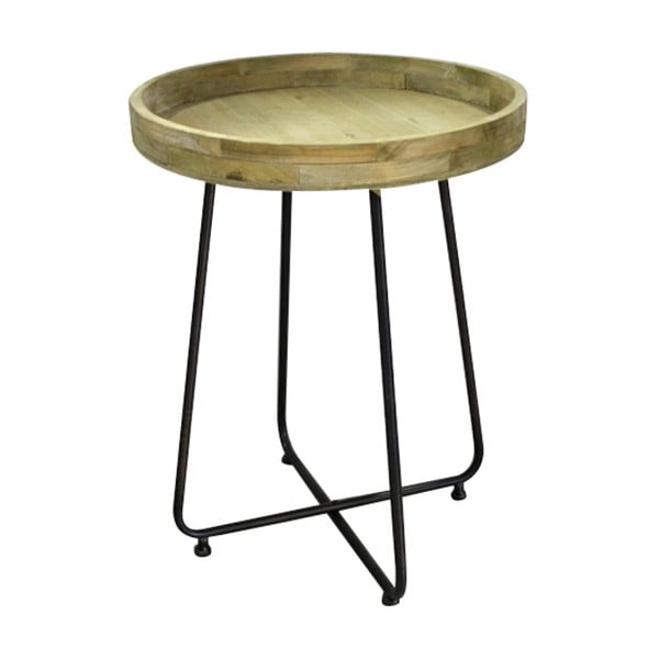 Odkládací stolek z borovicového dřeva Red Cartel, ⌀ 45 cm