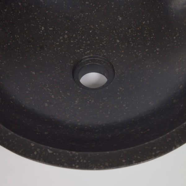 Must terrazzo valamu, ø 40 cm Sunday - Kave Home-image-1