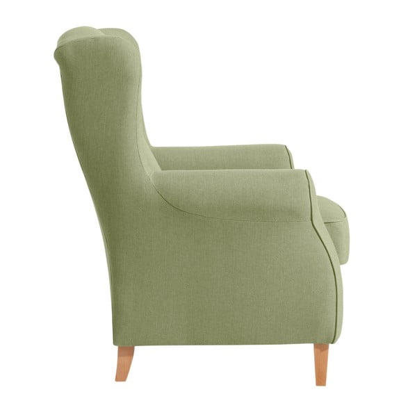 Zelené křeslo ušák Max Winzer Lorris Apple-image-1