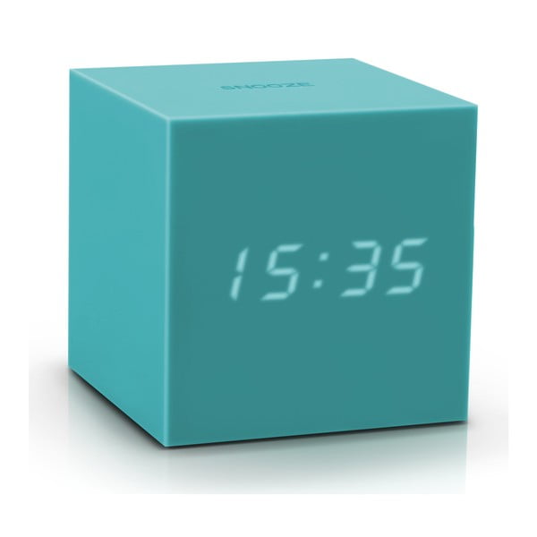 Türkiissinine LED äratuskell Gravity Cube Gravity Cube Click - Gingko-image-2