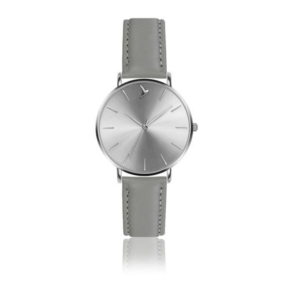 Dámské hodinky s šedým páskem z pravé kůže Emily Westwood Luxury