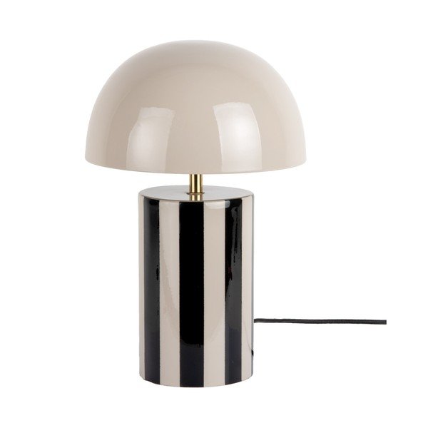 Must/beež metallist laualamp (kõrgus 34 cm) Rayado - Leitmotiv