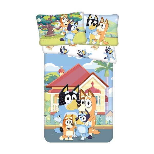 Puuvillane beebivoodipesu 100x135 cm Bluey - Jerry Fabrics