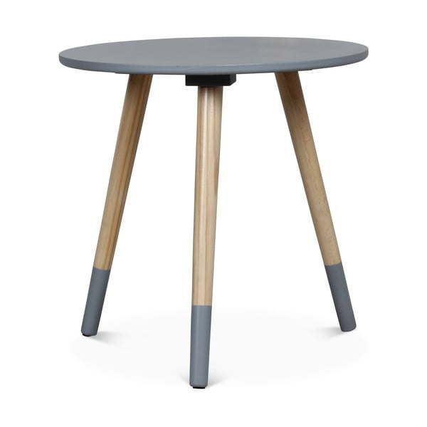 Šedý příruční stolek Opjet Paris Vick, ⌀ 40 cm