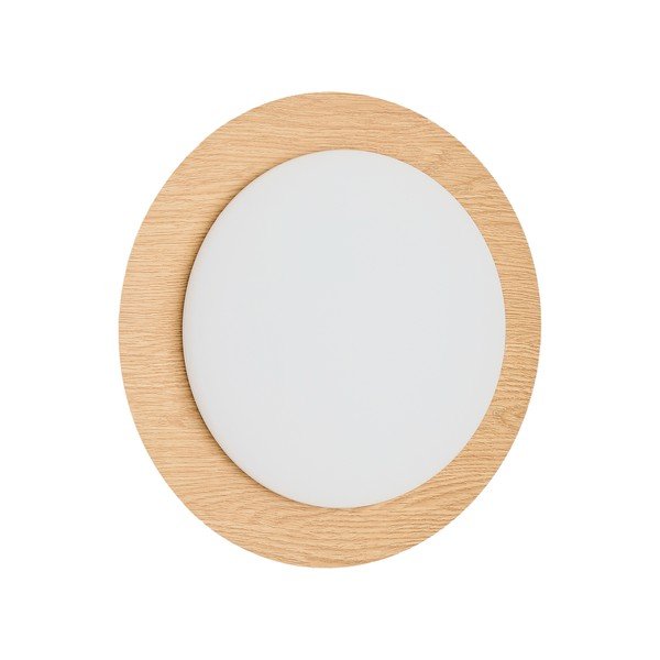 Naturaalse värvi metallist LED-seinalamp, läbimõõduga 40 cm Novae - Kave Home