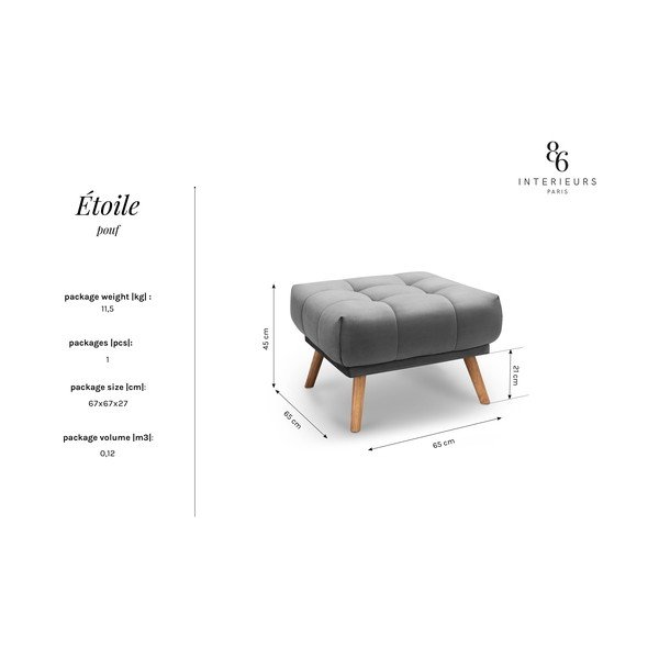 Zelená podnožka Interieurs 86 Étoile-image-3