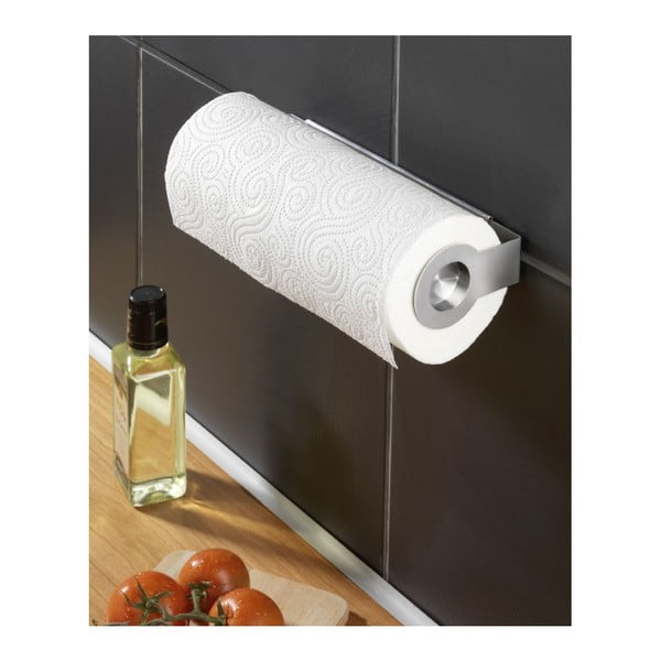 Hõbedane majapidamispaberi hoidja rippuv kroomitud teras Cerri – Wenko-image-1