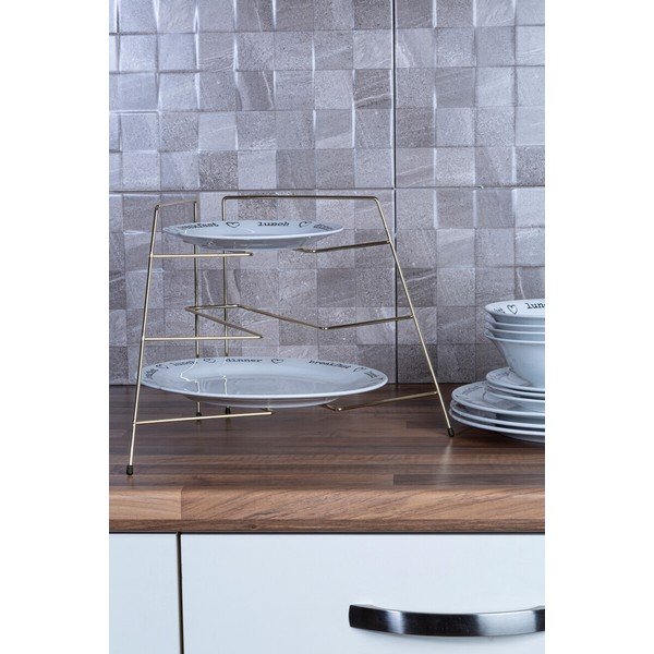 Kuldse värvi metallist lisariiul 37x25 cm Rowan - Premier Housewares-image-1