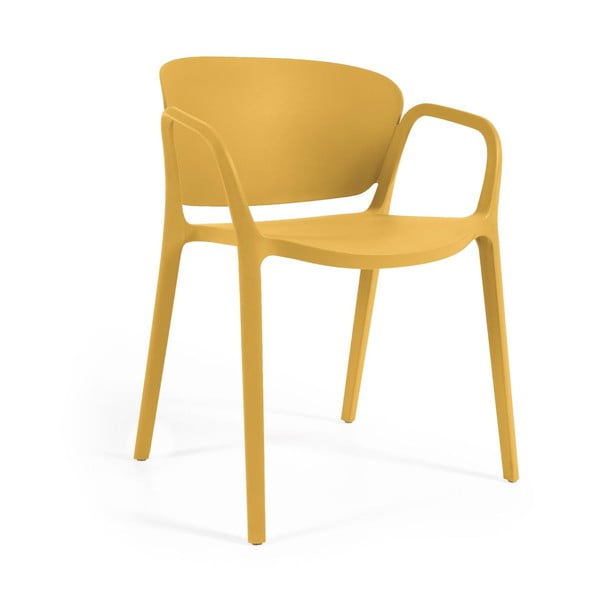 Kollane plastikust aiatool Ania - Kave Home