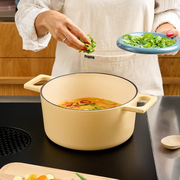 Malmist kastrul koos kaanega, induktsioonpliidile 6 l Mattia 3.0 - FABINI-image-1