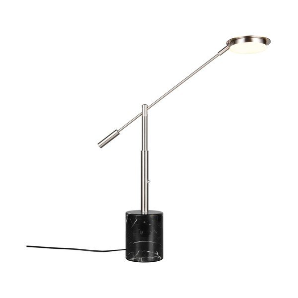 Must/hõbedane LED-lauavalgusti (kõrgus 65 cm) Fiore - Trio Select