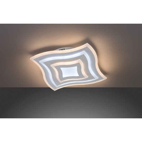 Valge metallist dimmerdatav LED laevalgusti koos puldiga 43x43 cm Gorden - Fischer & Honsel-image-4