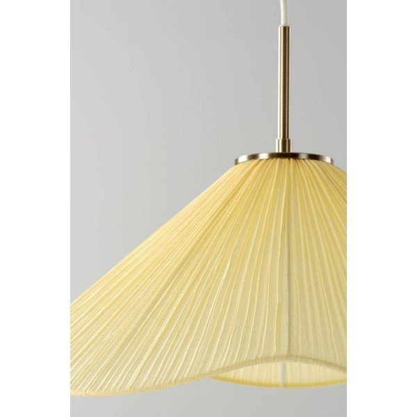 Kollane riidest ripplamp ø 50 cm Lunaria - Jotex-image-2
