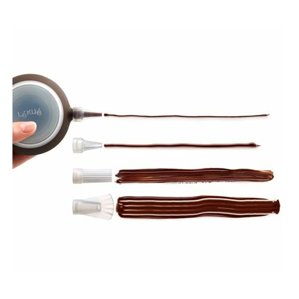 Pruun dekoraator koos 4 lisaseadmega Decopen - Lékué-image-1