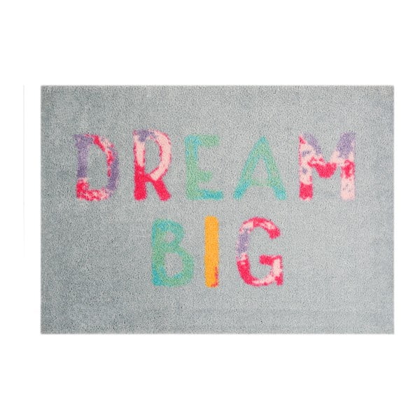 Šedá rohožka Hanse Home StateMat Dream Big, 50 x 75 cm