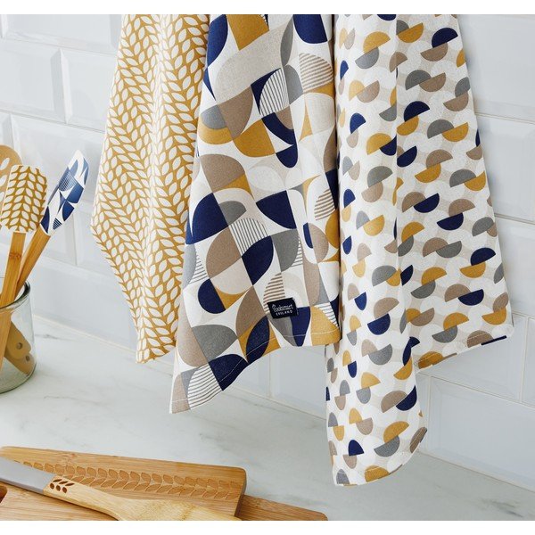 Puuvillased rätikud 3 tk 45x65 cm komplektis Bauhaus - Cooksmart ®-image-1