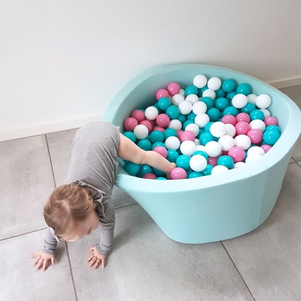 Modrý kulatý dětský bazének s 200 balónky Misioo, 90 x 40 cm-image-1