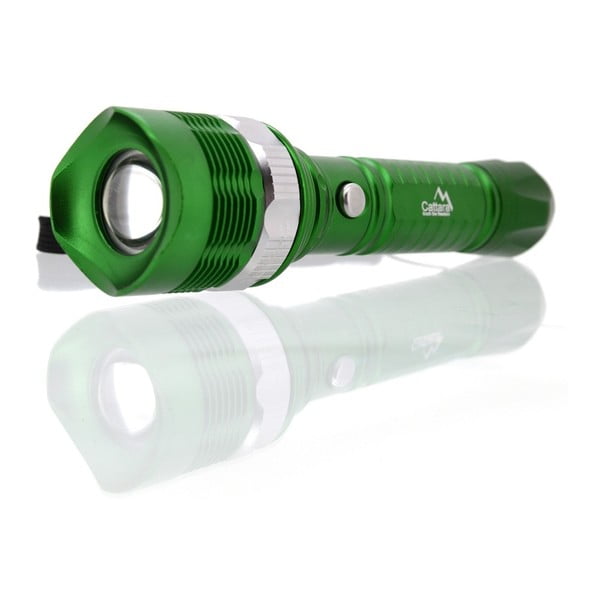 Zelená kapesní LED svítilna Cattara ZOOM-image-1
