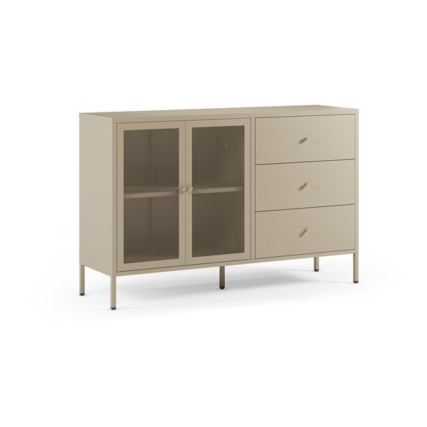 Kreemikas metallist kummut 140x90x40 cm - Marckeric-image-4