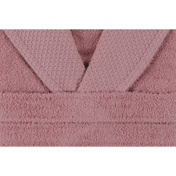 Roosa puuvillane hommikumantel suurus S Cappa - Foutastic-image-3