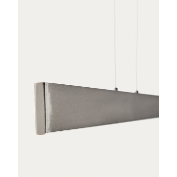 Hõbedane LED-ripplamp metallist varjuga Boadella - Kave Home-image-4