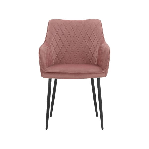 Heleroosad samet söögitoolid, 2 tk komplektis Elvira - Støraa-image-2