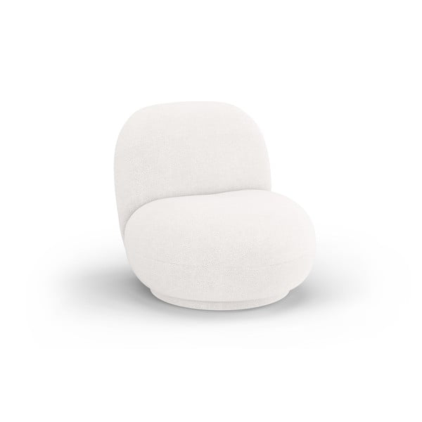 Valge bukleekangast tugitool Chuck – Micadoni Home