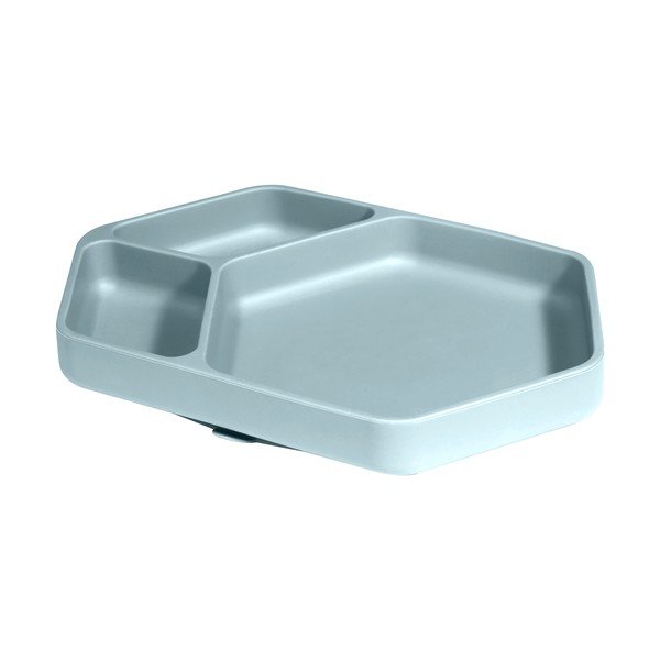 Sinine silikoonist beebi taldrik 16x25 cm – Kindsgut-image-2