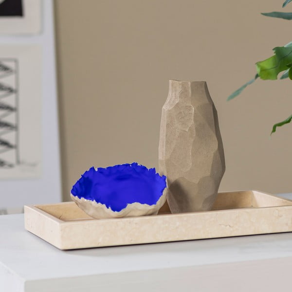 Beež polüresiinist vaas (kõrgus 18 cm) Nuki - Mette Ditmer Denmark-image-1