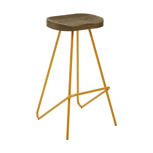 Jalakapuust baaritool kuldses/naturaalses värvitoonis (istme kõrgus 78 cm) District - Premier Housewares