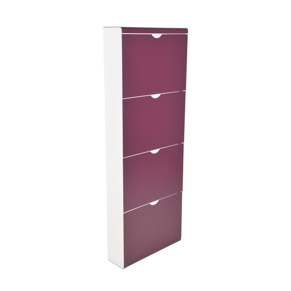 Lilla hingedega metallist jalatsiriiul 51x138x16 cm - Household Pleasure-image-1