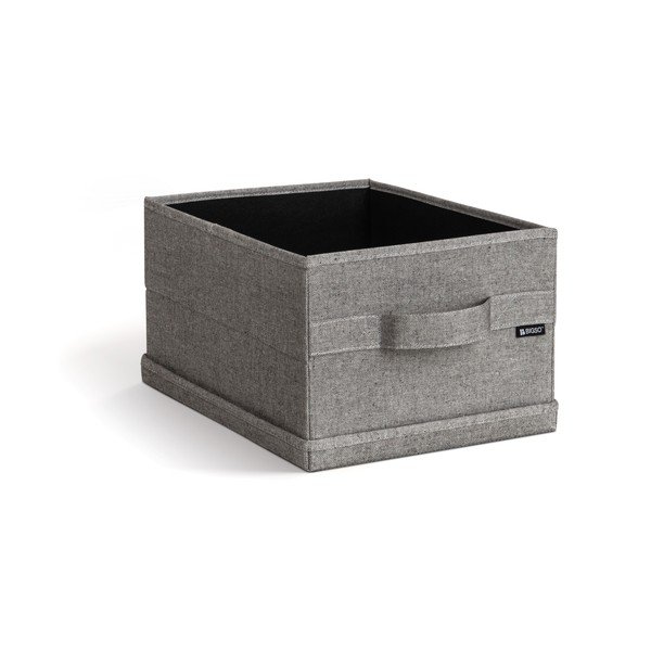 Hall tekstiilist hoiukast koos kaanega 27x36x19 cm Soft Storage Small - Bigso-image-3