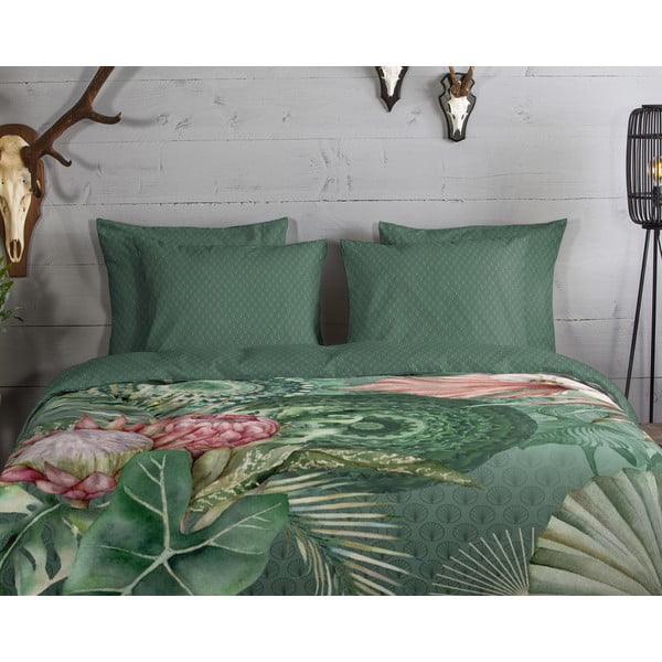 Roheline flanell voodipesu üheinimesevoodile 140x200 cm - HIP-image-2